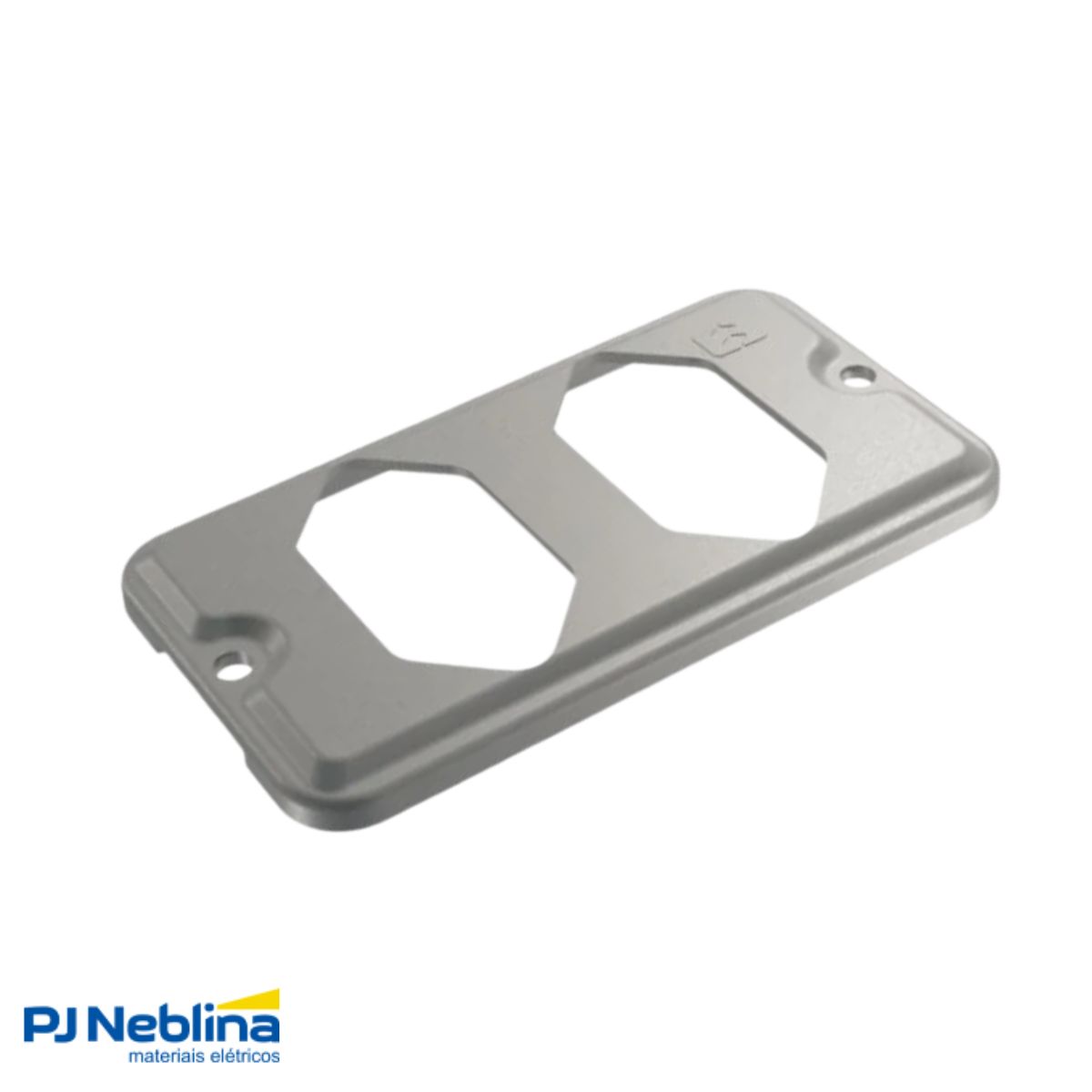 Tampa Condulete 2 Tom Hexagonal Alumínio 1/2-3/4 C/Pintura Cinza S/Vedação - Wetzel