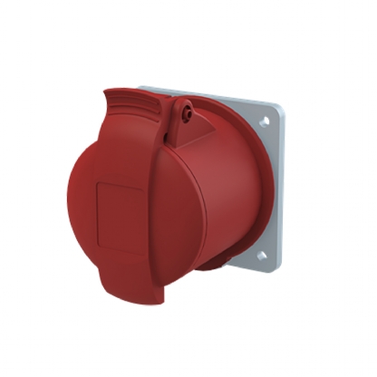 Tomada Industrial Fêmea Embutir 3P+T 32A 380/415V 6H Vermelho 332RU6 - ABB