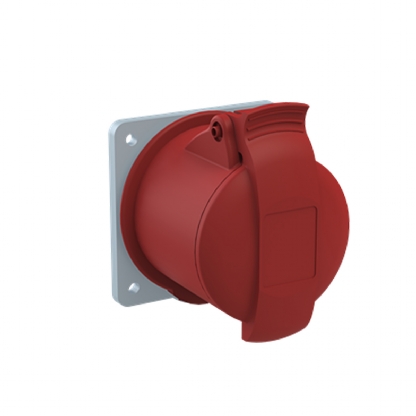 Tomada Industrial Fêmea Embutir 3P+T 32A 380/415V 6H Vermelho 332RU6 - ABB