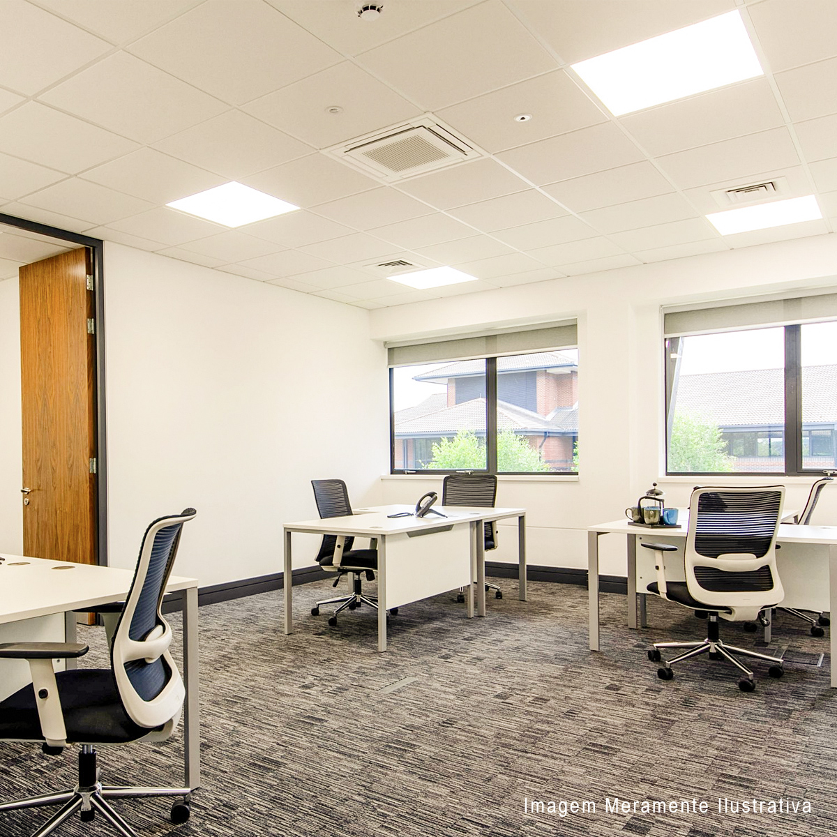 Painel Led Modular Embutir 45W 6500K Luz Branca Bivolt 3600Lm 25000H Ip20 625x625Mm - Avant