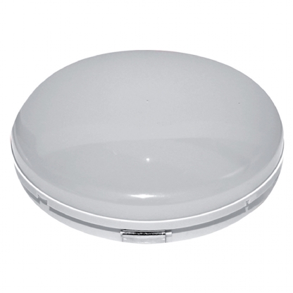 Luminária Arandela Led Redondo Branco 12W Bivolt 2700K Luz Amarela Difusor Policarbonato - Ourolux