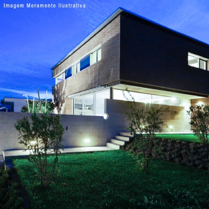 Luminária Tartaruga Led Oval Branco 8W 6500K Luz Branca Ip65 - Ourolux