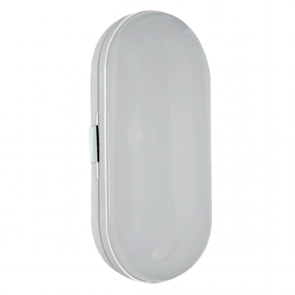 Luminária Tartaruga Led Oval Branco 12W 6500K Luz Branca Ip65 - Ourolux