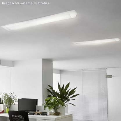 Luminária Superled Slim 30cm 9W Bivolt 6500K Luz Branca - Ourolux