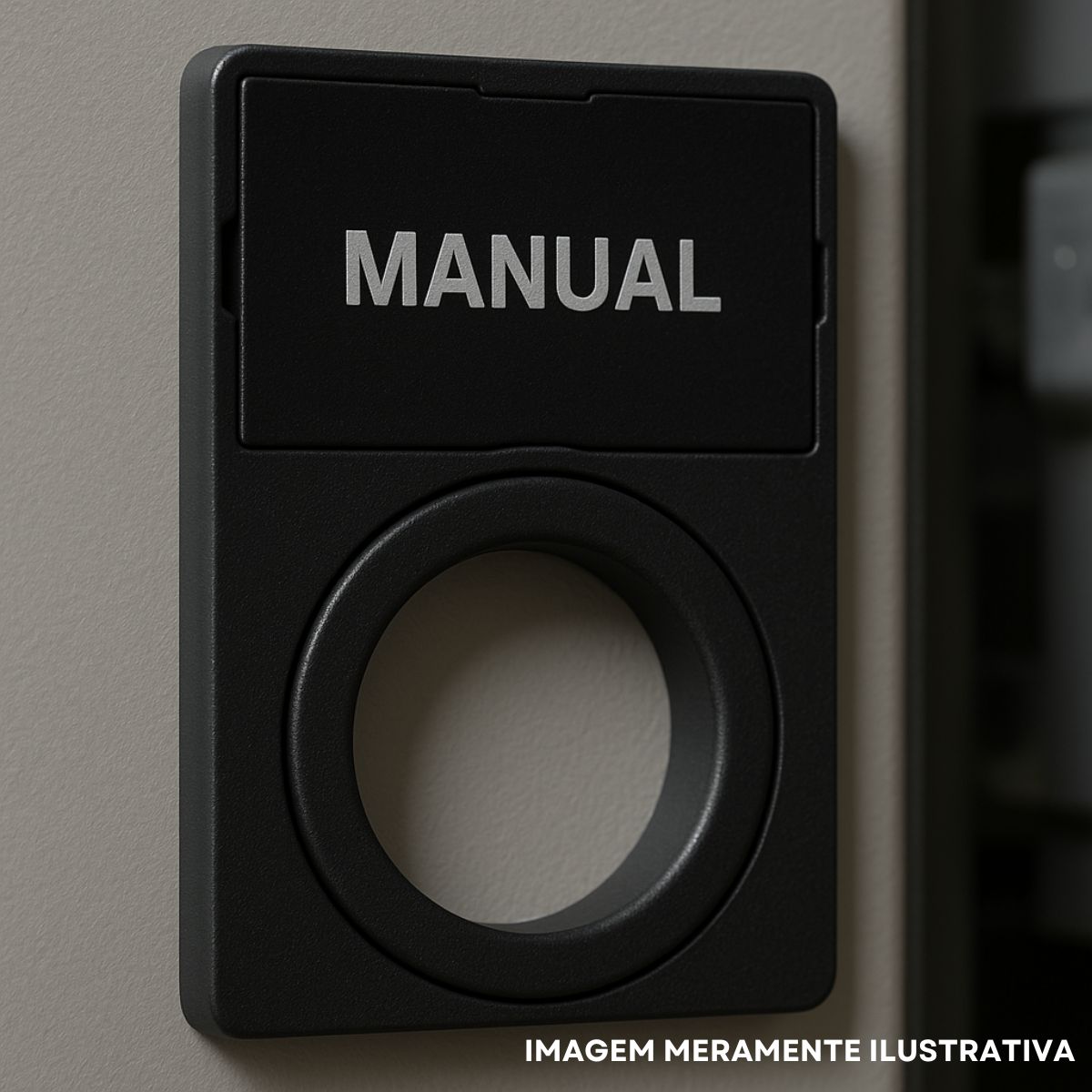 Conjunto Porta Plaqueta 27X18Mm Gravadas Bc Botões Simples e Sinaleiros Gravação Manual Preto - Weg