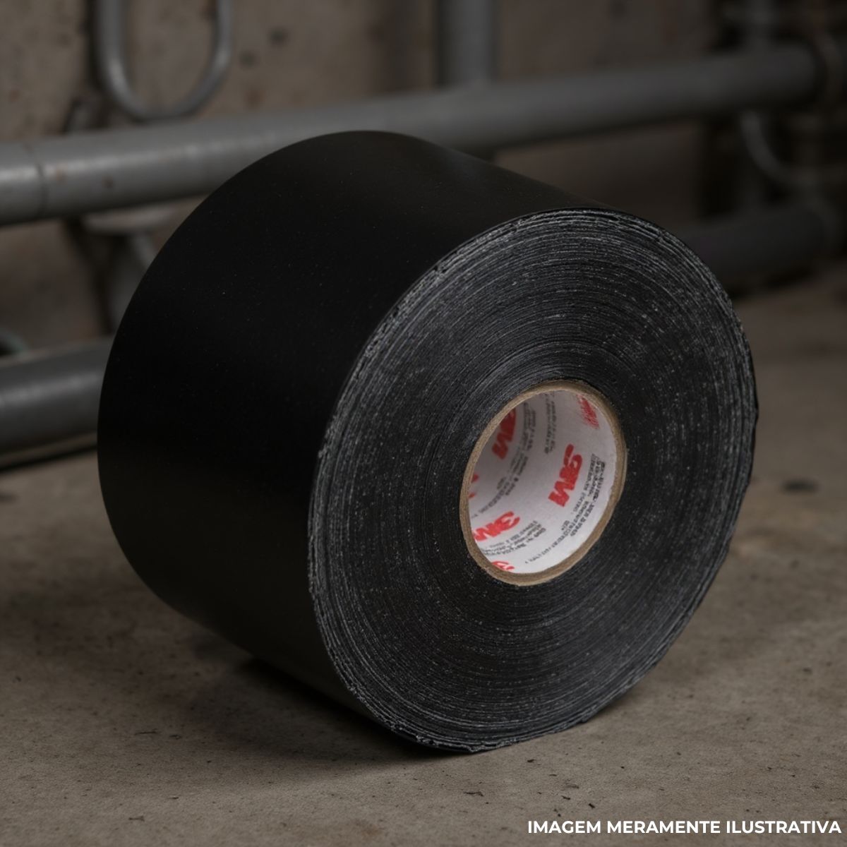 Fita Anticorrosiva 100Mmx15M Preto 1465Br - 3M Do Brasil - 100 Unidades