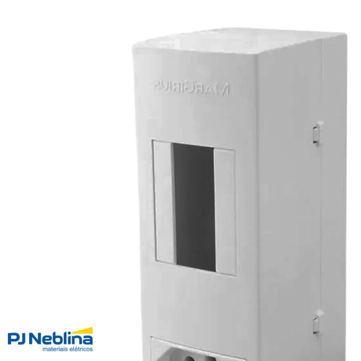 Caixa P/Disjuntor Unipolar Sobrepor 57X145Mm C/Tomada 2P+T(Pb) - Margirius