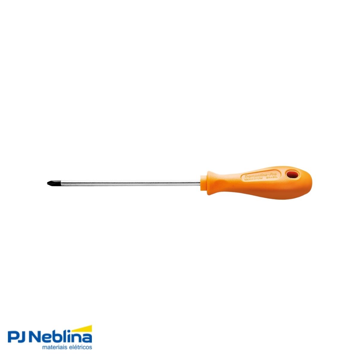 Chave Fenda Ponta Cruzada (Philips) Ph1 3/16X6Pol (5X150Mm) Cabo Twister Lr Magnetizada - Tramontina