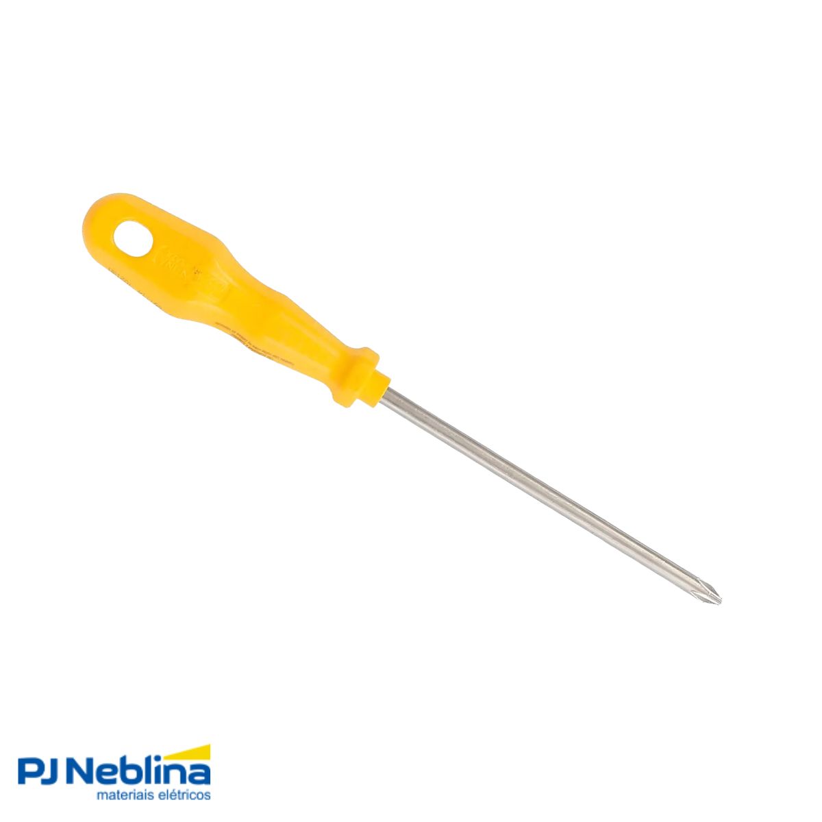 Chave Fenda Ponta Cruzada (Philips) Ph2 1/4X5Pol (6X125Mm) Cabo Injetado Amarelo - Tramontina