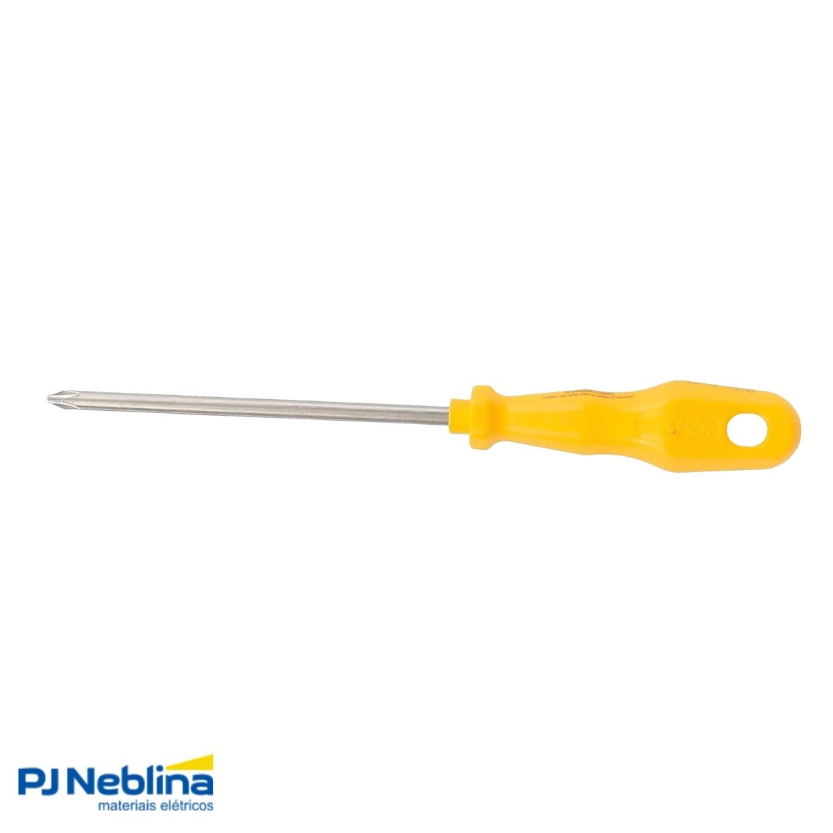 Chave Fenda Ponta Cruzada (Philips) Ph2 1/4X5Pol (6X125Mm) Cabo Injetado Amarelo - Tramontina