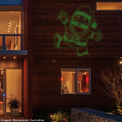 Luminária Projetor Dancing On The Wall Papai Noel Decorativo 12w Bivolt Com Controle - Decorlaser