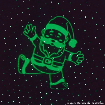 Luminária Projetor Dancing On The Wall Papai Noel Decorativo 12w Bivolt Com Controle - Decorlaser
