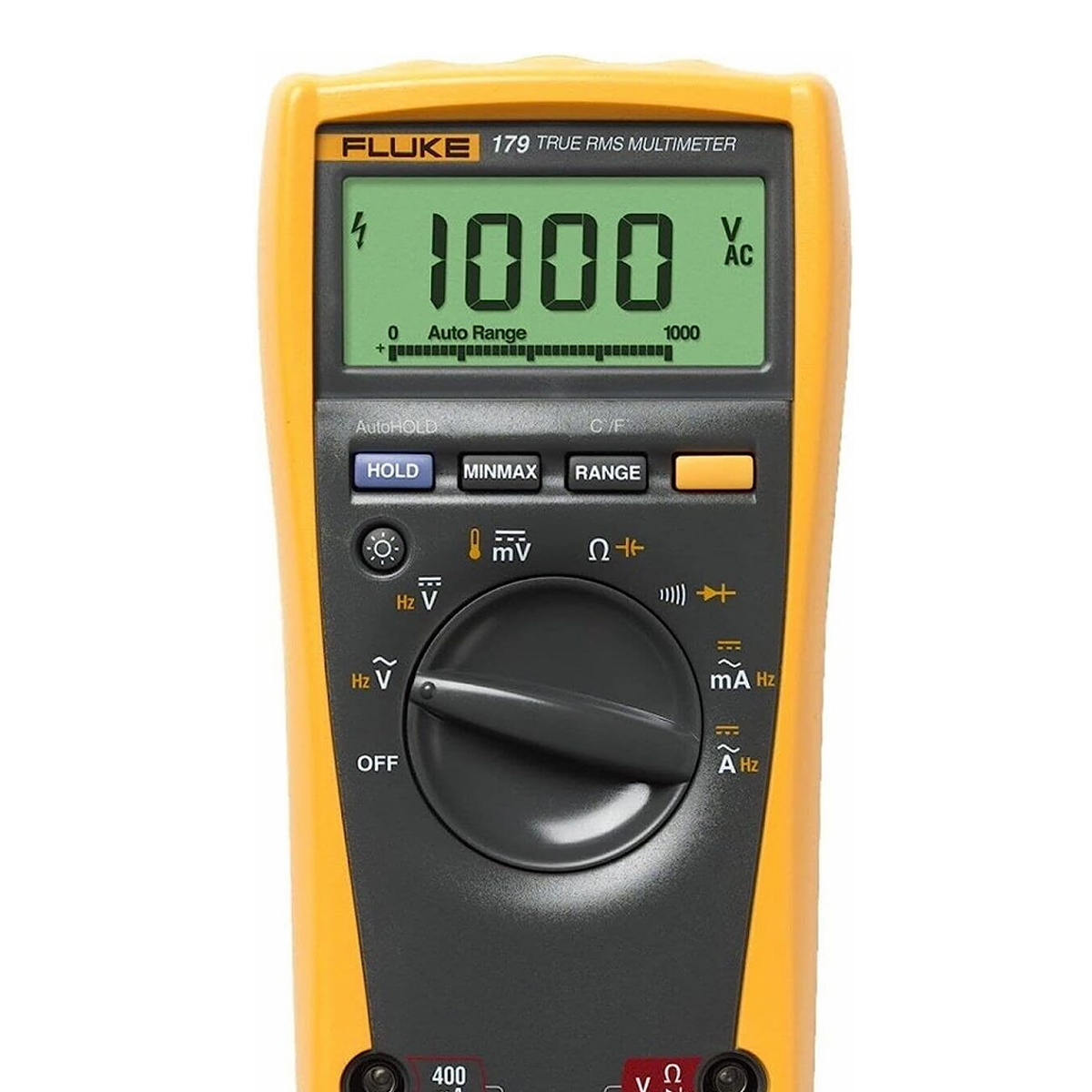 Multímetro Digital True-Rms Ac Tensão Ac/Dc 1000V Corrente Ac/Dc 10A Resistência 50M - Fluke