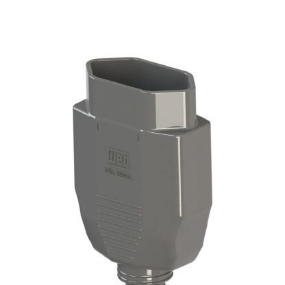 Plug Fêmea 2 Polos 10A 250V Cinza Axial Com Prensa Cabo 13303169 - WEG