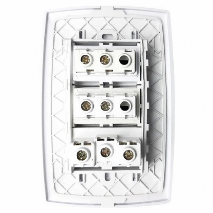 Conjunto 2 Interruptores Simples + 1 Tomada 20A 4X2 Home Branco - Blux