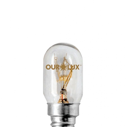 Lâmpada Incandescente Geladeira/Microondas A60 Clara 15W 127V E14 Luz Amarela 60Mm - Ourolux