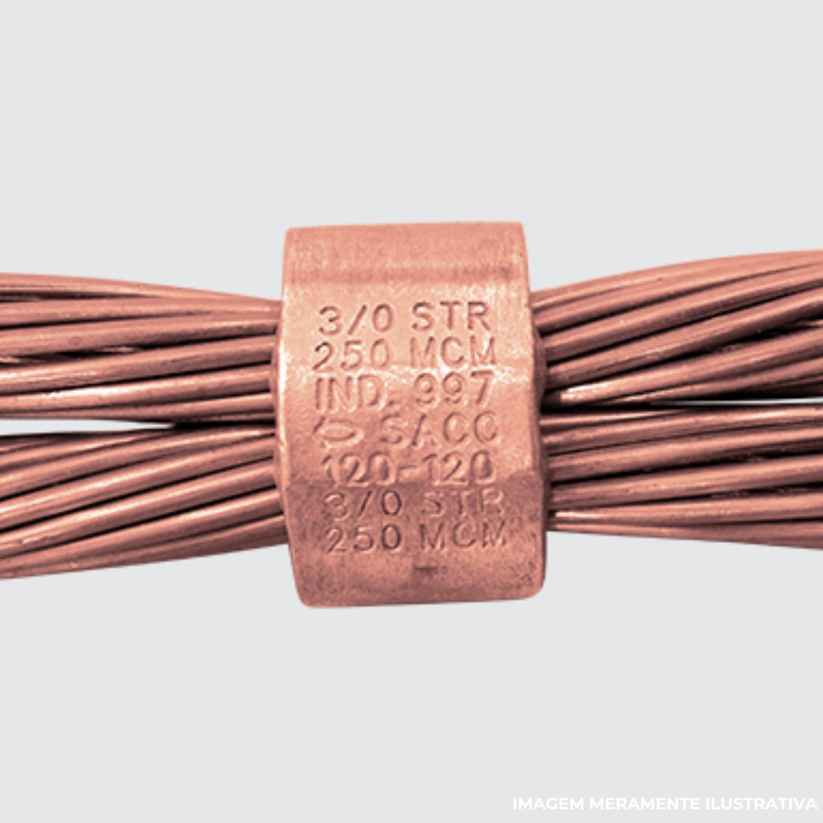 Conector Aterramento Compressão Simples Cobre Cabo/Cabo 95-120Mm - Intelli