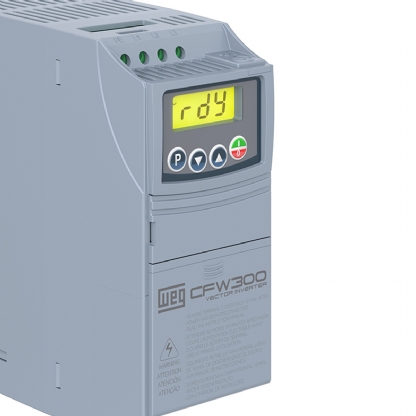 Inversor Frequência Trifásico 380-480V 50/60Hz 1,8A 0,75Kw CFW300A01P8T4NB20 - WEG