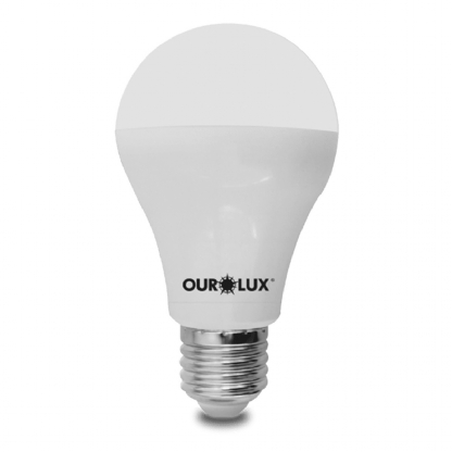 Lâmpada Led Bulbo A60 9W 12V E27 6500K Luz Branca - Ourolux