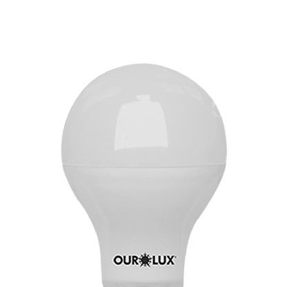 Lâmpada Led Bulbo A60 9W 24V E27 6500K Luz Branca Luz Branca 810Lm - Ourolux