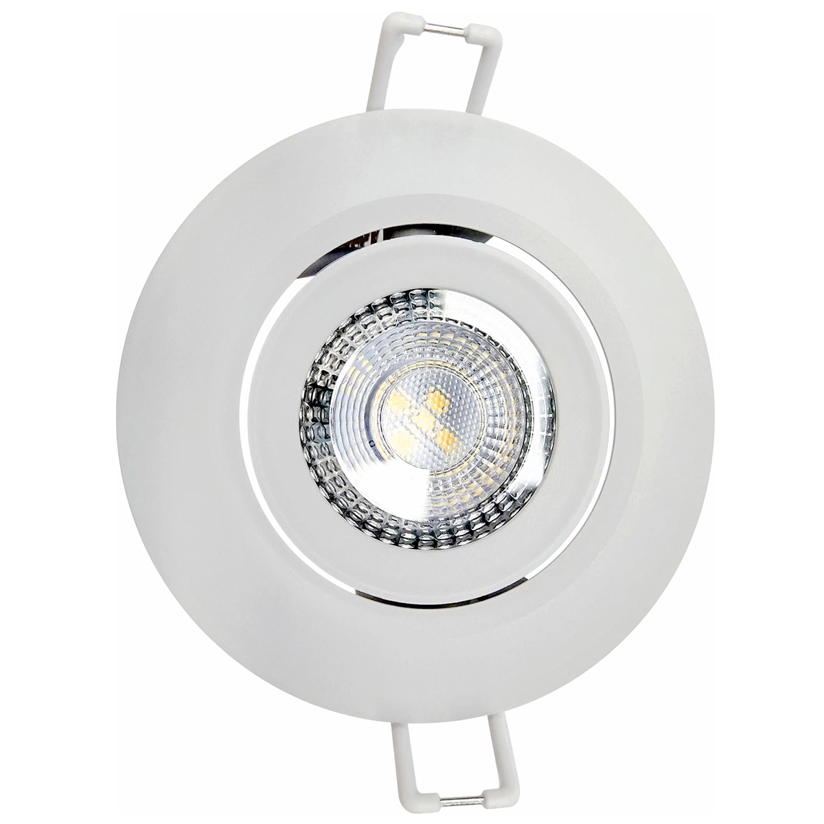 Luminária Spot Led Embutir Redonda Branco 5W Bivolt 6500K Luz Branca Foco Direcionável 25000H - Avant