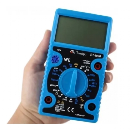 Multimetro Digital Portátil ET-1000 Azul - Minipa