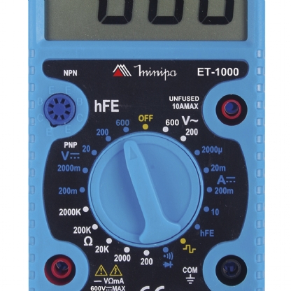 Multimetro Digital Portátil ET-1000 Azul - Minipa