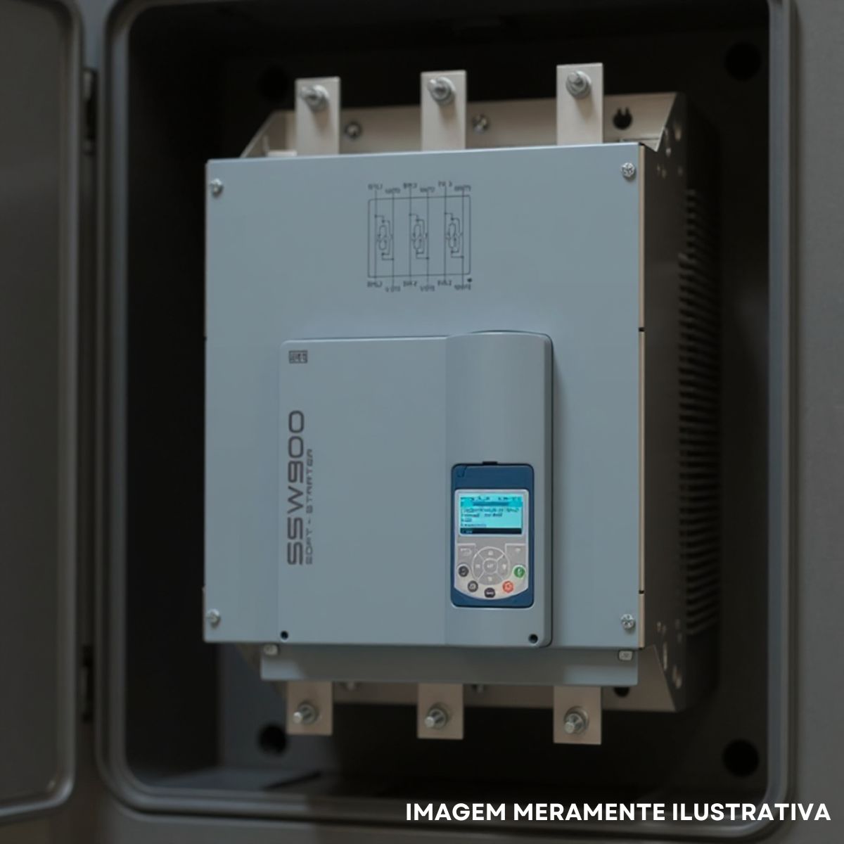 Chave Partida Softstarter Trifásico 480A 208-240V 370Kw Ip00 - Weg