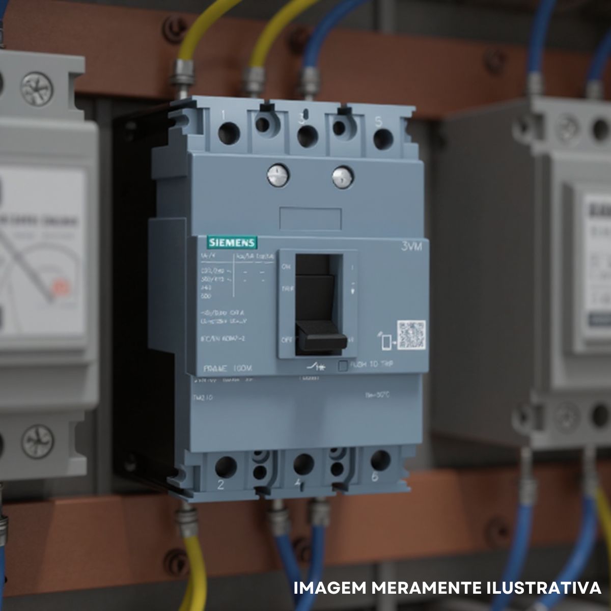 Disjuntor Caixa Moldada Tripolar 80A 36Ka 380V 50/60Hz - Siemens