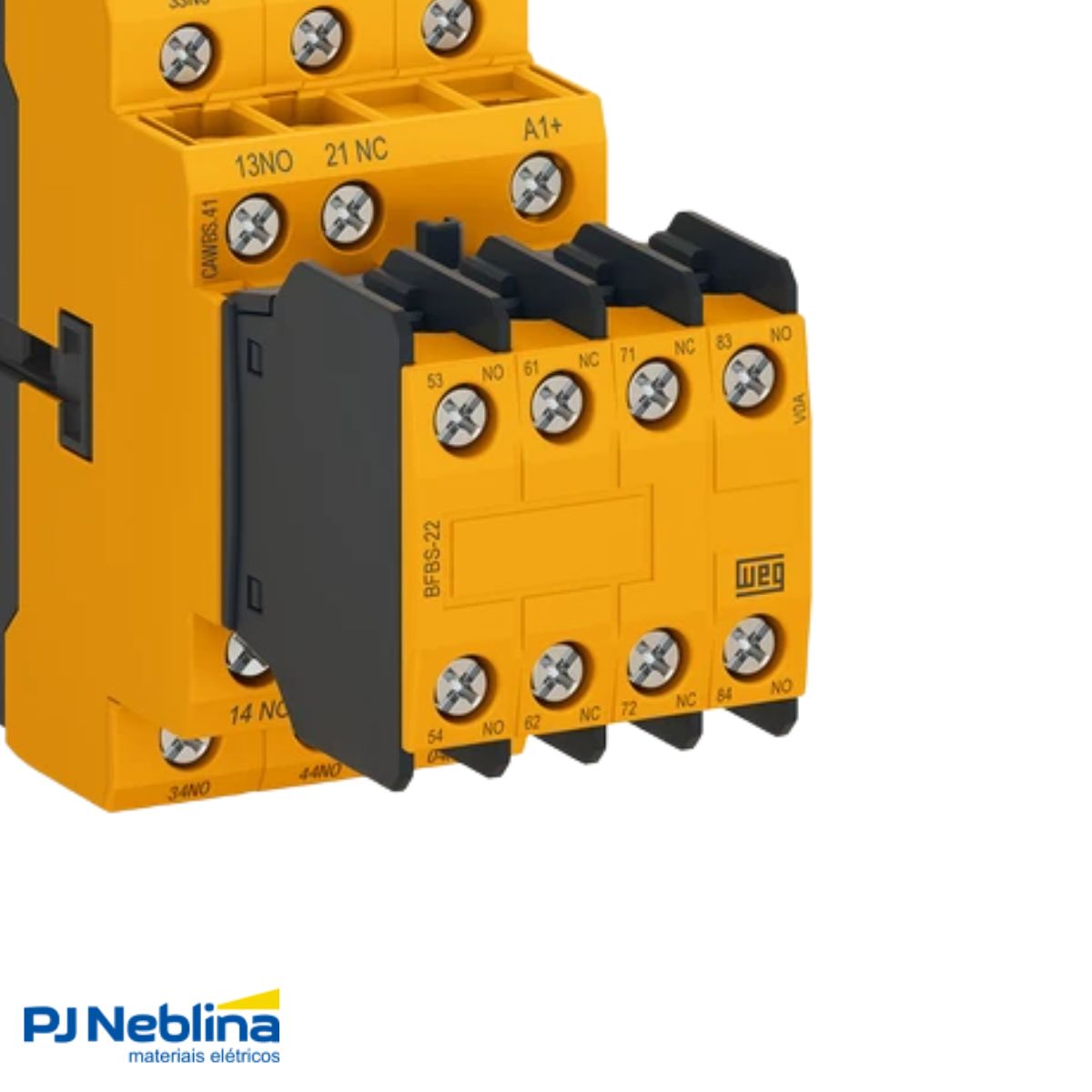 Contator Segurança Auxiliar 10A 24Vcc 6Na+3Nf - Weg