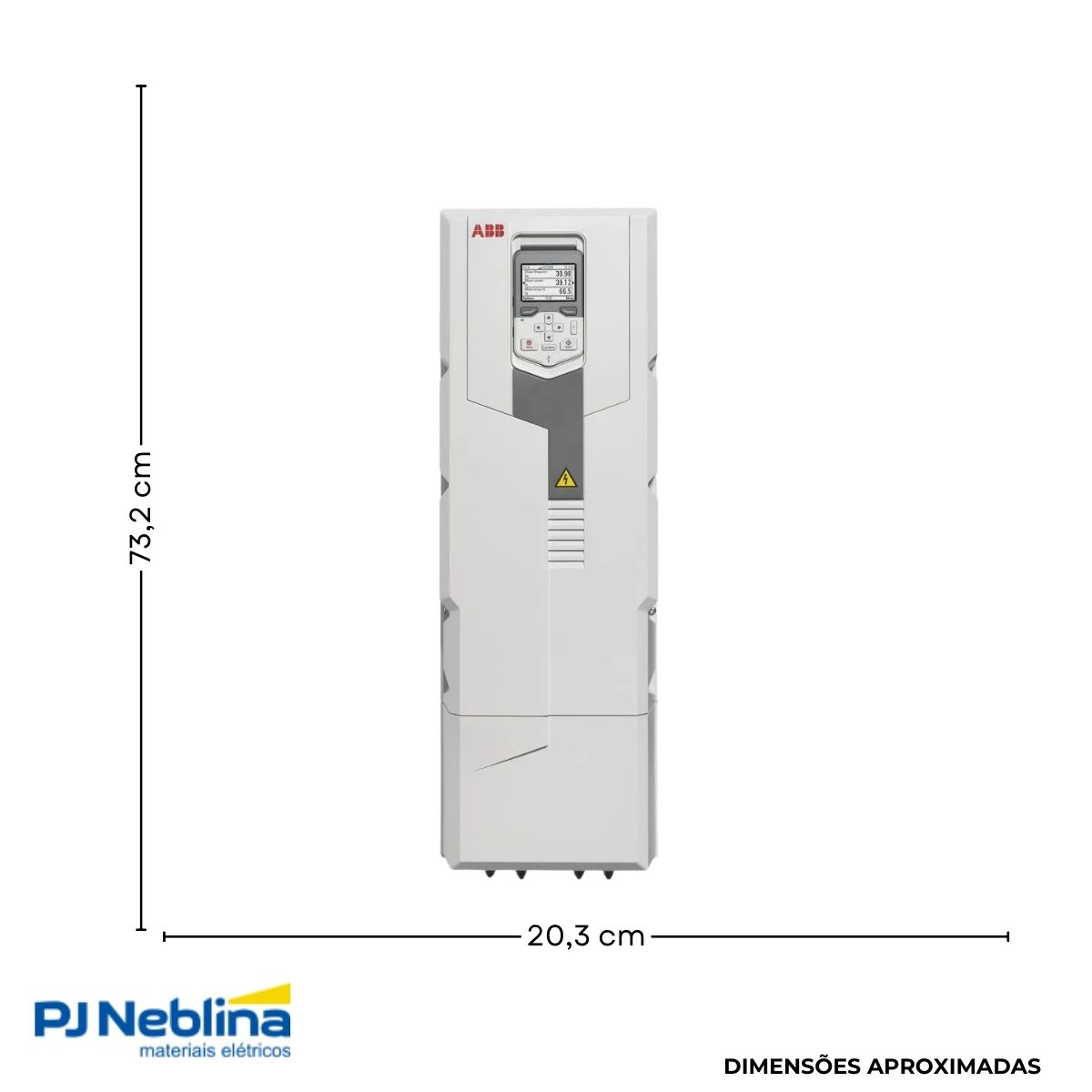 Inversor Frequência Trifásico 380-480V 50/60Hz 105A 55Kw - Abb