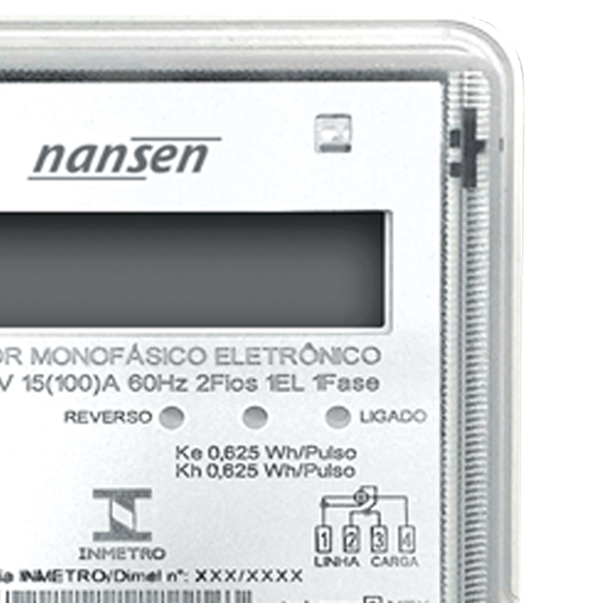 Medidor Eletrônico Lumen 3 Monofásico 100A 192/276V 50/60Hz 21428 - Nansen