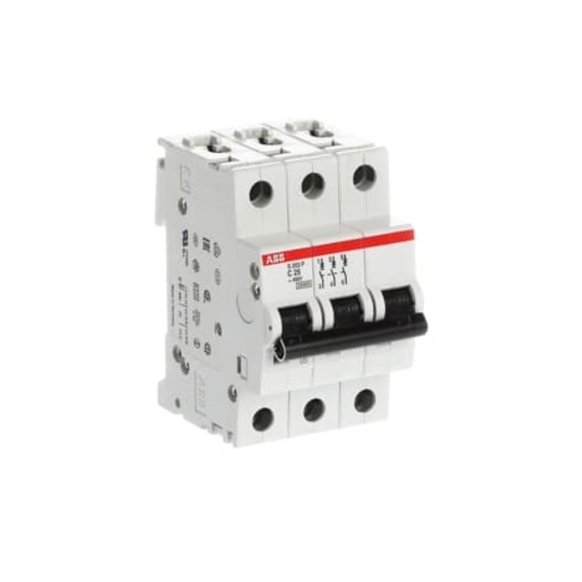 Disjuntor Mini Din Tripolar 25A Curva C 25Ka 230/400V - Abb