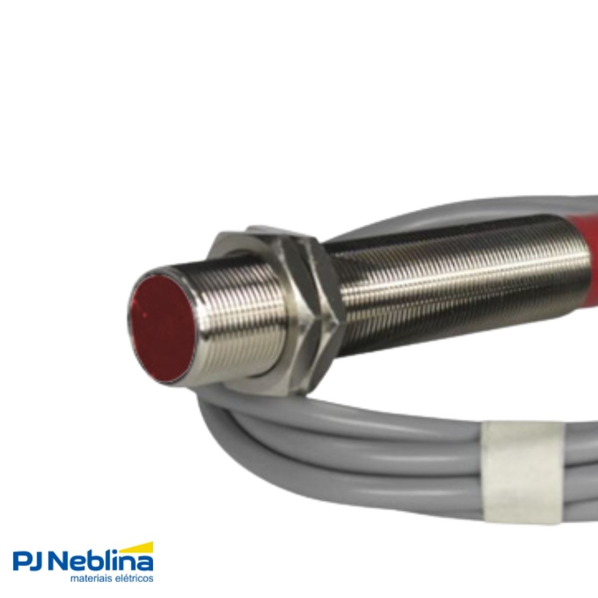 Sensor Indutivo Cilíndrico Roscado Sn=2Mm M12X1,00Mm Metálico 3 Fios 10-30Vcc Cabo 2M Pnp 1Nf 1 Led - Weg