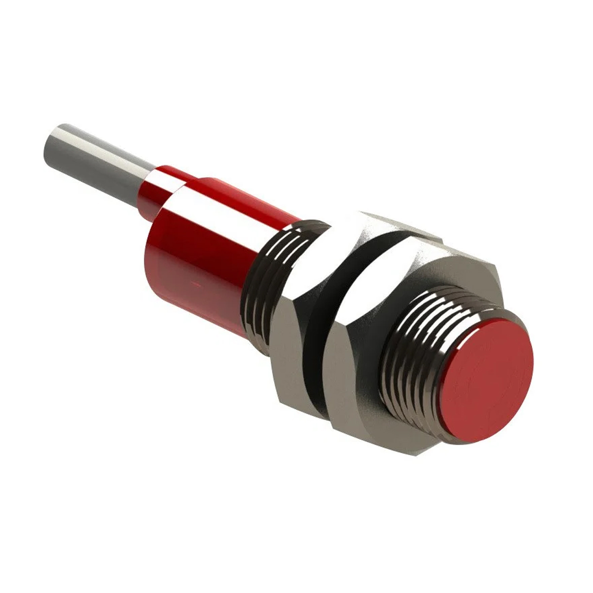 Sensor Indutivo Cilíndrico Roscado Sn=4Mm M12x1,00Mm Metálico 3 Fios 10-30Vcc Cabo 2 Metros NPN 1Nf 1 Led Weg