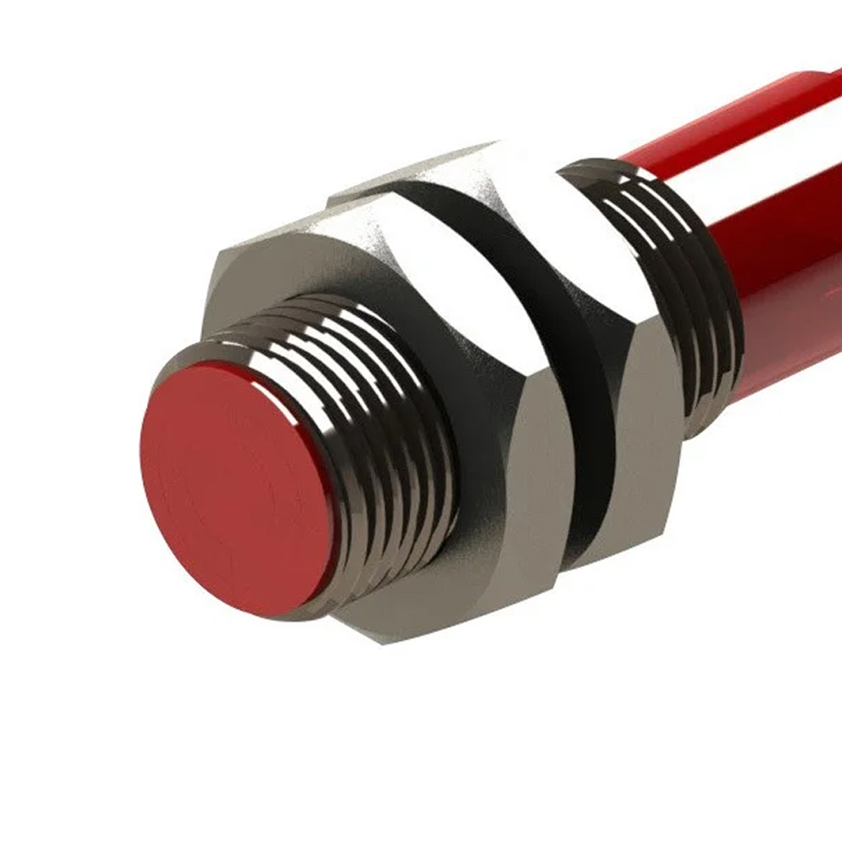 Sensor Indutivo Cilíndrico Roscado Sn=4Mm M12x1,00Mm Metálico 3 Fios 10-30Vcc Cabo 2 Metros NPN 1Nf 1 Led Weg