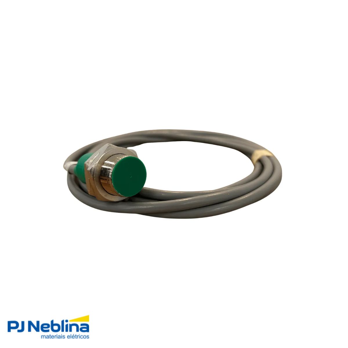 Sensor Indutivo Cilíndrico Roscado Sn=5Mm M18X1,00Mm Metálico 3 Fios 10-30Vcc Cabo 2M Pnp 1Nf 1 Led - Weg