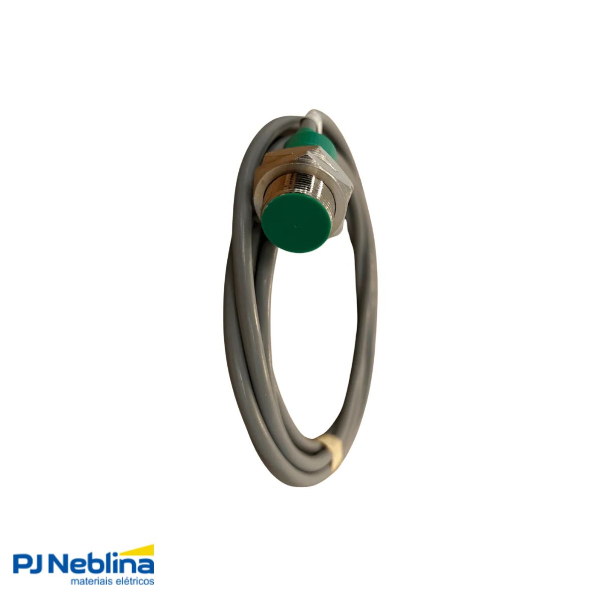 Sensor Indutivo Cilíndrico Roscado Sn=5Mm M18X1,00Mm Metálico 3 Fios 10-30Vcc Cabo 2M Pnp 1Nf 1 Led - Weg