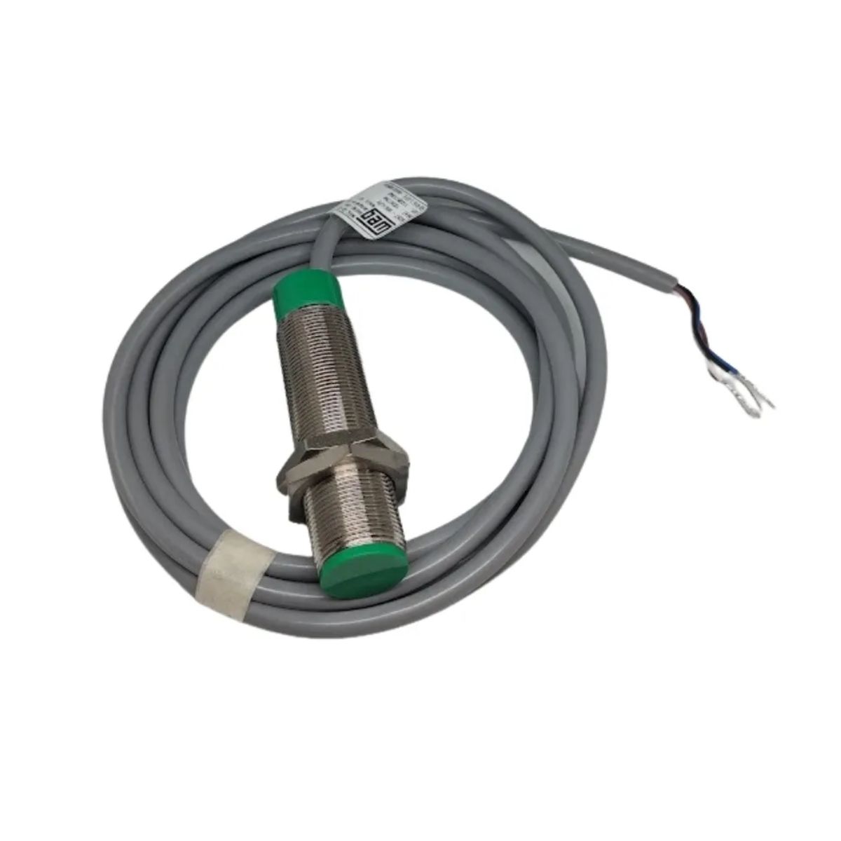 Sensor Capacitivo Cilíndrico Roscado Sn=15Mm M30X1,50Mm Metálico 4 Fios 10-30Vcc Cabo 2M Pnp 1Na+1Nf 1 Led - Weg