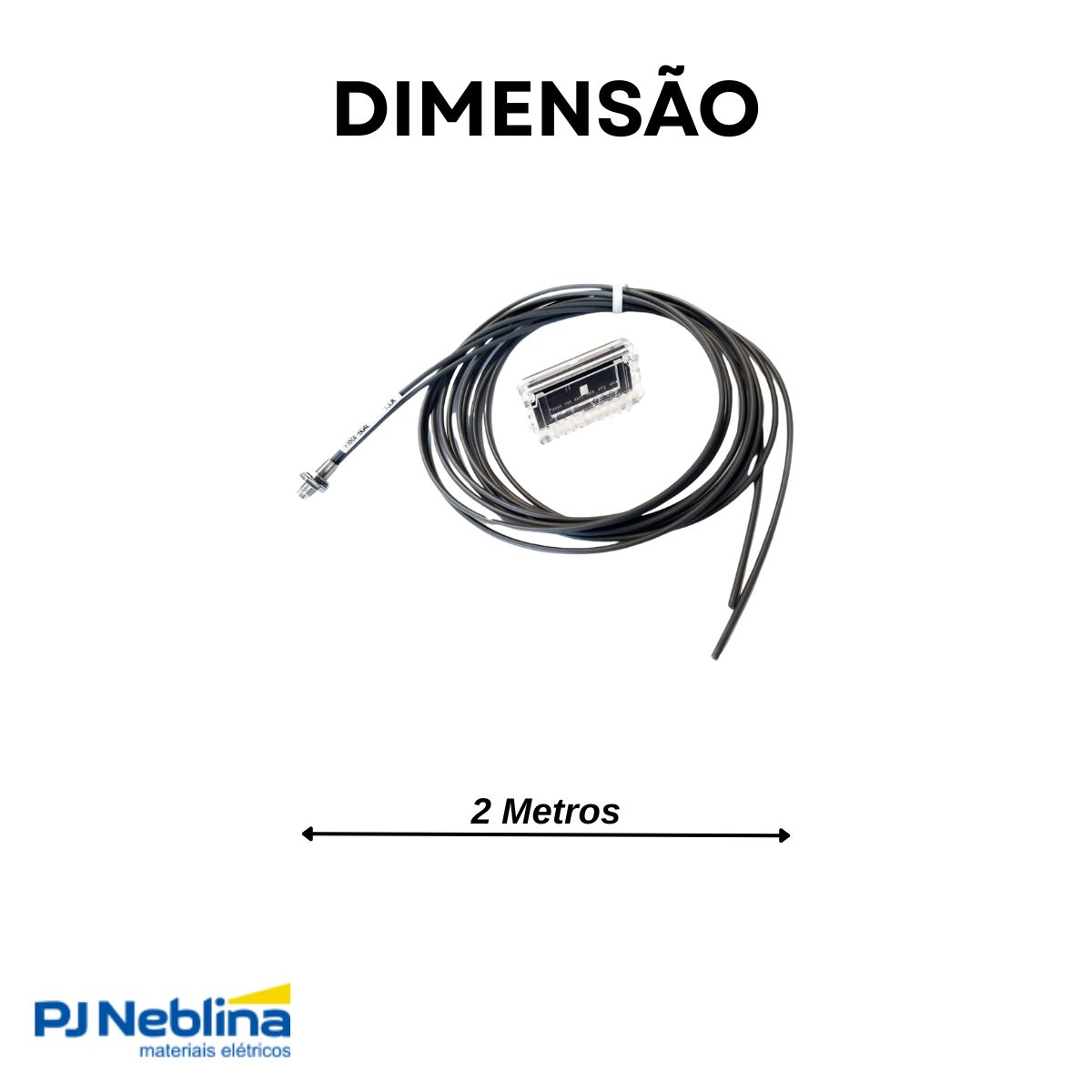 Sensor Fibra Optica Difuso 4Mm Cabo 2M - Weg