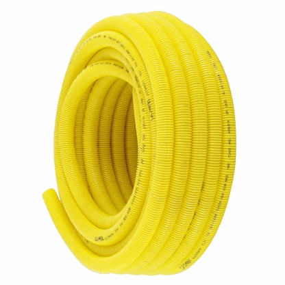 Conduite Flexível Pvc Corrugado 3/4 Dn25mm Amarela Rolo Com 10 Metros - Adtex