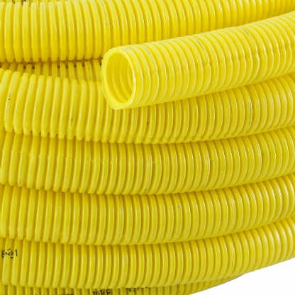 Conduite Flexível Pvc Corrugado 3/4 Dn25mm Amarela Rolo Com 10 Metros - Adtex