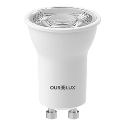 Lâmpada Led Dicroica Mr11 4W Bivolt Gu10 2700K Luz Amarela - Ourolux