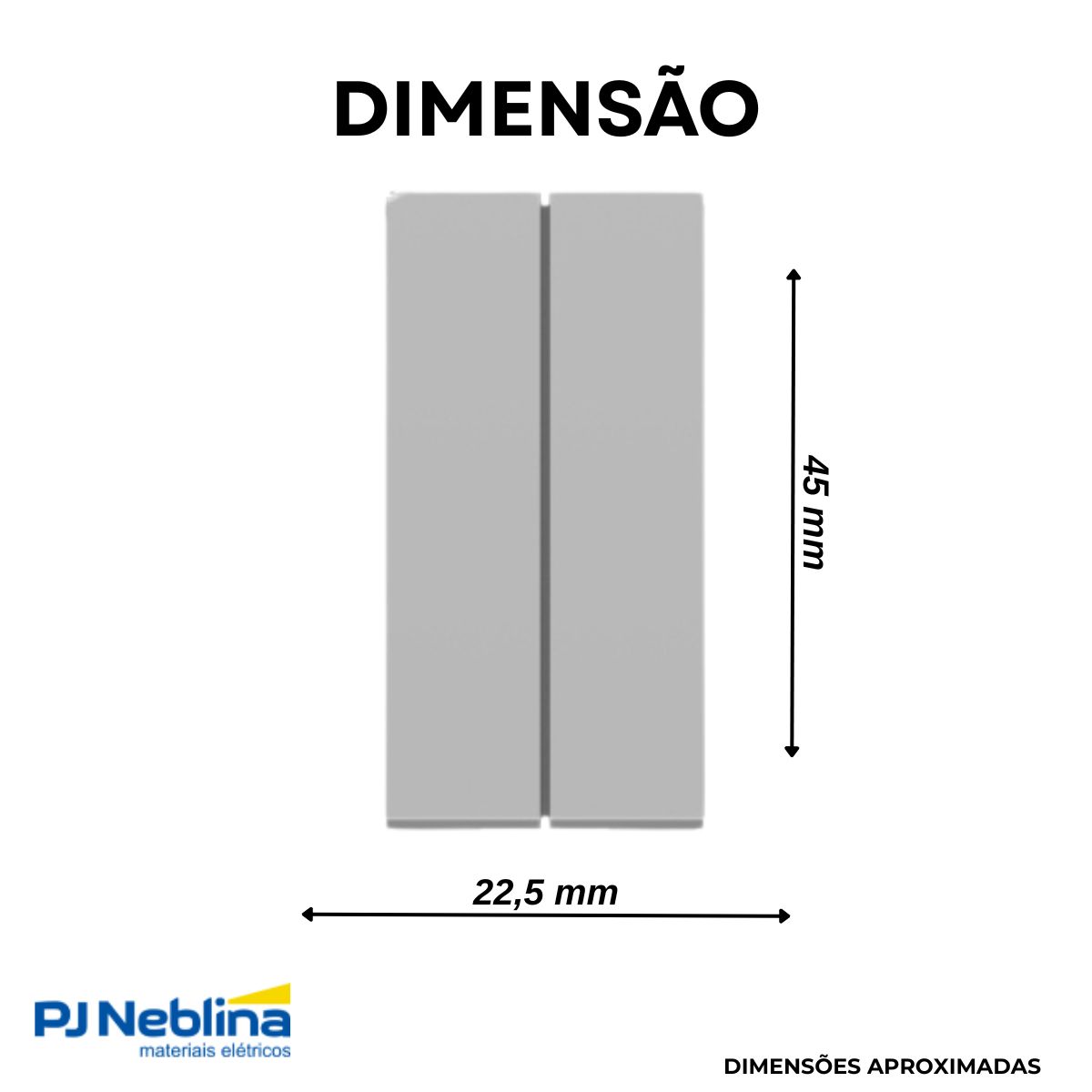 Módulo Interruptor Simples (Duplo) 1 Módulo 10A 250V Al Orion - Schneider - 100 Unidades