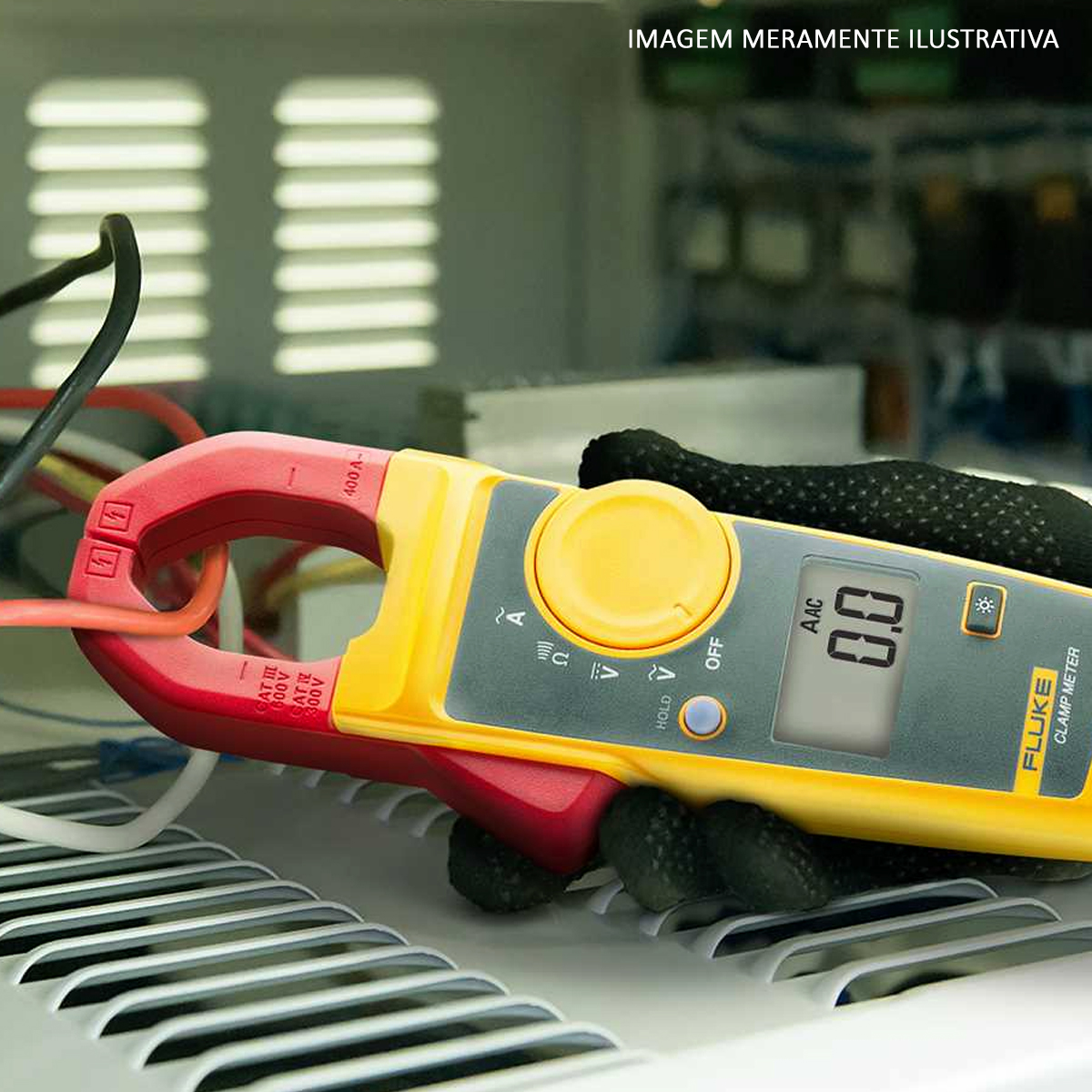 Alicate Amperímetro 400A Garra 30Mm 208x58,5x28Mm - Fluke