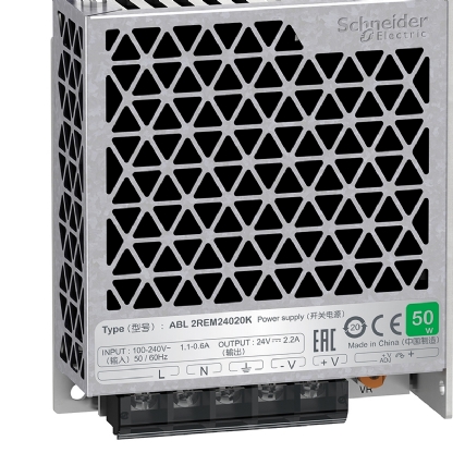 Fonte De Alimentação Chaveada S=24Vcc 50W 2.2A 110/220Vac Monofásico ABL2REM24020K - Schneider Electric