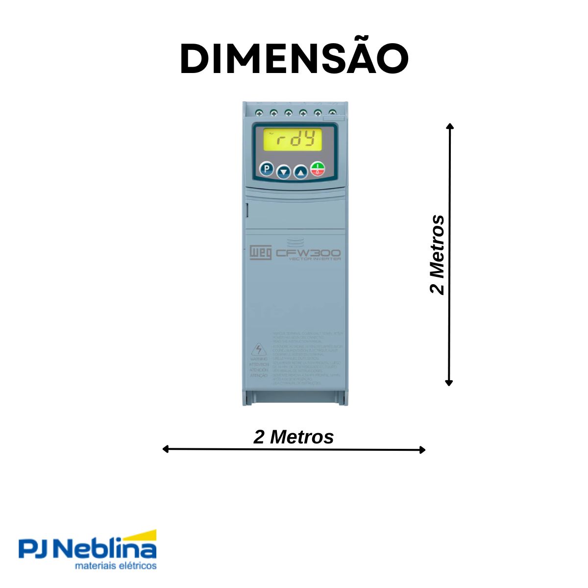 Inversor Frequência Trifásico 380-480V 50/60Hz 10A 4,5Kw - Weg - Código Fabricante: 14148365