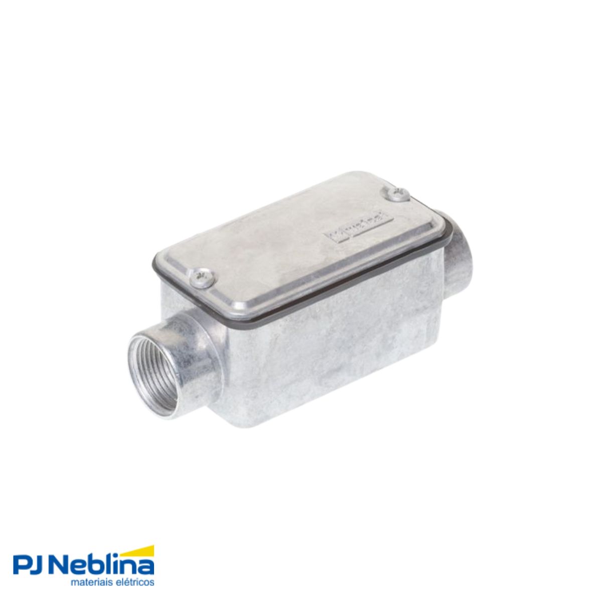 Condulete Alumínio Fixo Tipo C 1Pol C/Rosca Bsp S/Pintura C/Tampa C/Vedação Tgvp (Ip54) - Wetzel