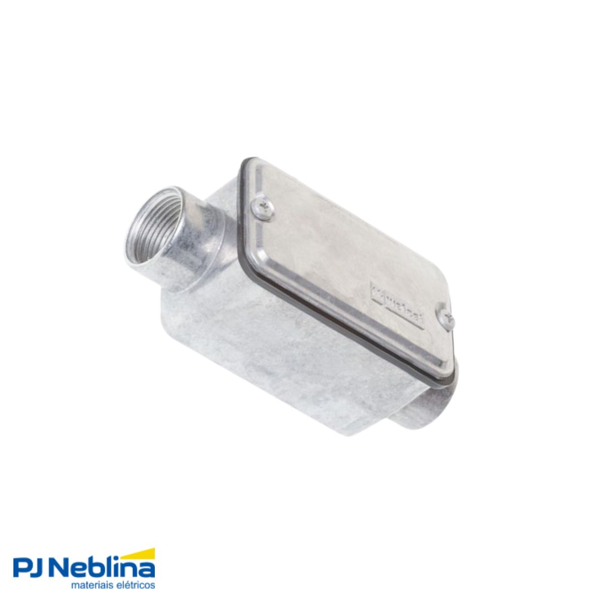 Condulete Alumínio Fixo Tipo C 1Pol C/Rosca Bsp S/Pintura C/Tampa C/Vedação Tgvp (Ip54) - Wetzel