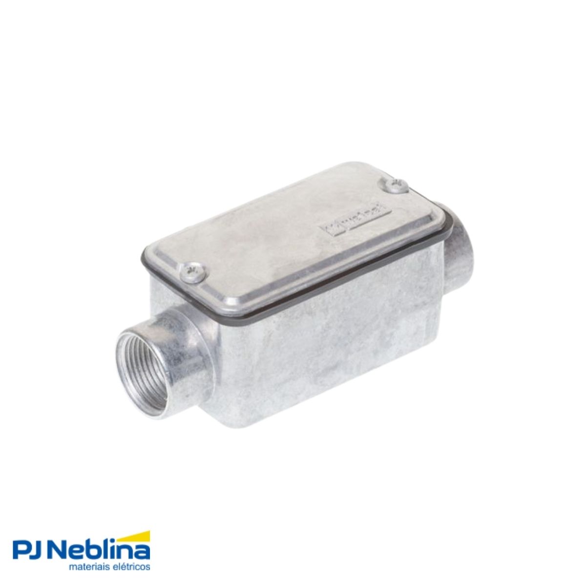 Condulete Alumínio Fixo Tipo Ll 1Pol C/Rosca Bsp S/Pintura C/Tampa C/Vedação Tgvp (Ip54) - Wetzel